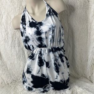 Romper Halter Style NWOT (High Waisted, Tie Dye, and Backless)
